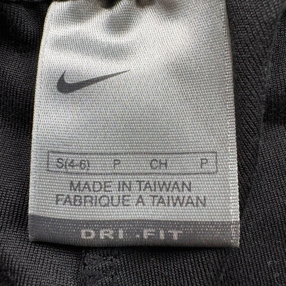 Vintage Nike Dri-FIT Athletic Pants Men L Black Y2K Athleisure Swoosh Sportswear